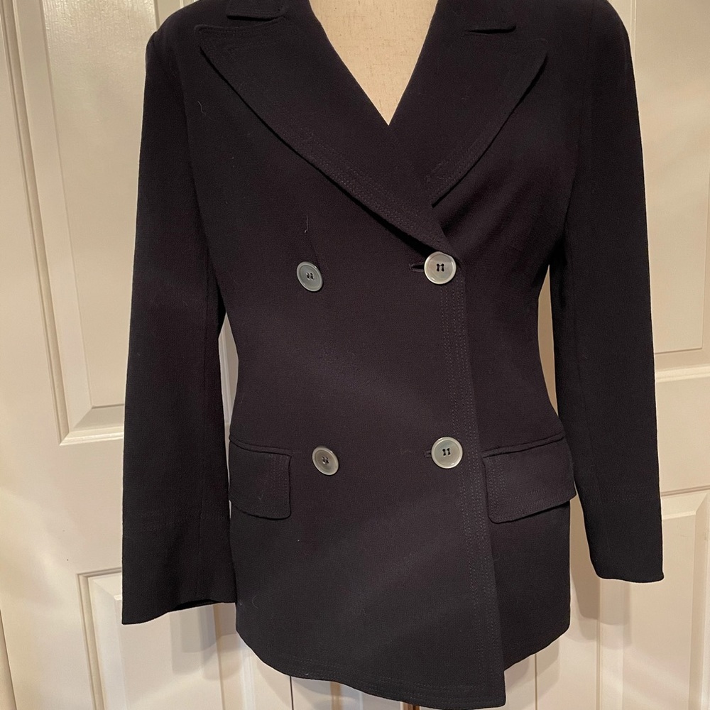 Navy blazer by Anne Klein